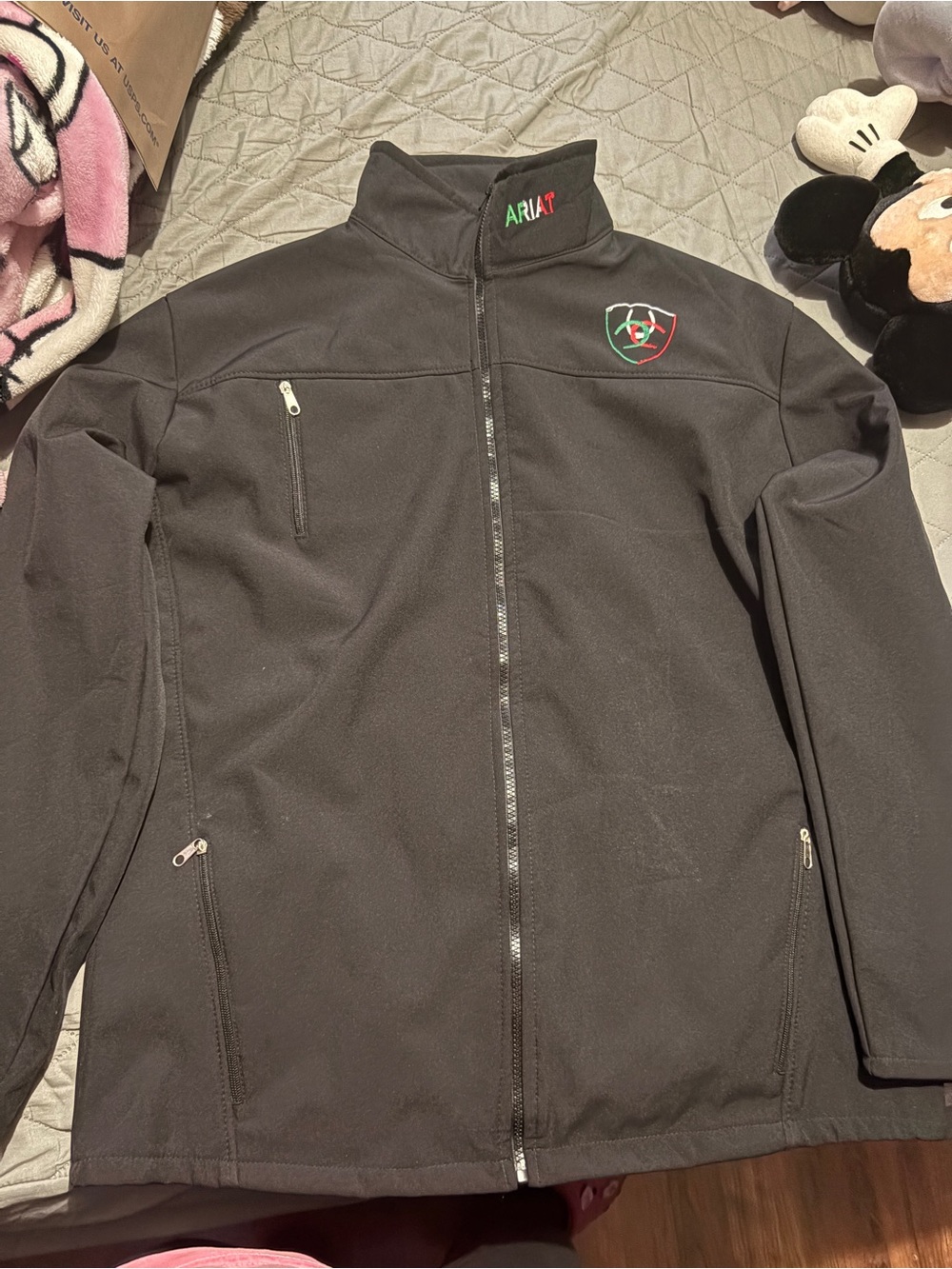 Ariat Black Full-Zip Performance Softshell Jacket